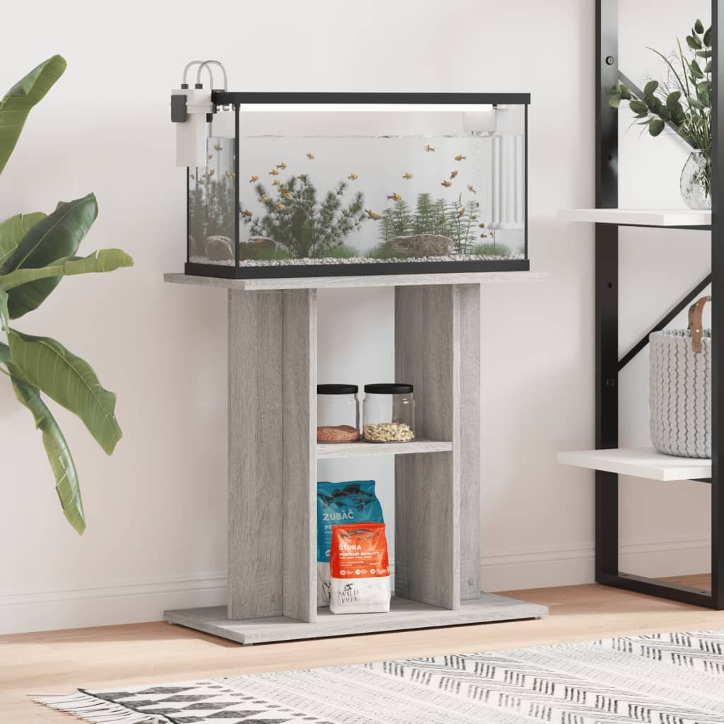 Vidaxl Aquarium Standard 60x360 CM veraarbecht mam Holz Greyoma