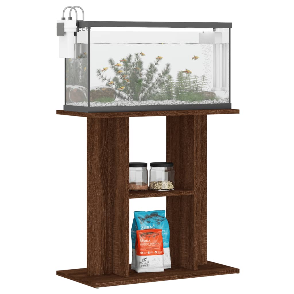 Vidaxl Aquarium Standard 60x3066 cm veraarbecht mat Holzbrong Faarf