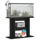 Vidaxl Aquarium Standard 80x33x60 CM verschafft Holz schwaarz