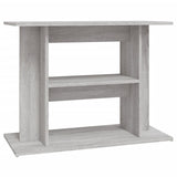 VidaXL Aquariumstandaard 80x35x60 cm bewerkt hout grijs sonoma