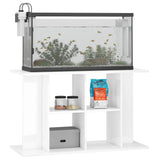 Vidaxl Aquarium Standard 100x40x60 cm de madera procesada blanca de alto brillo