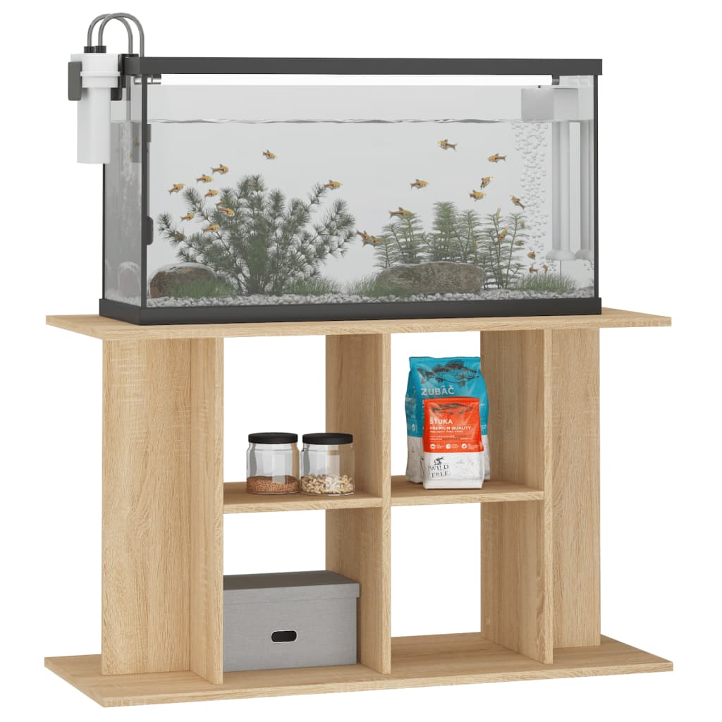 VidaXL Aquariumstandaard 100x40x60 cm bewerkt hout sonoma eikenkleurig