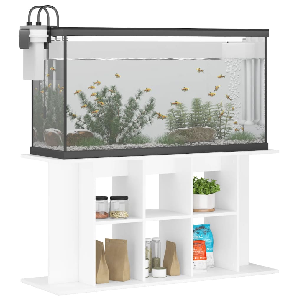 VidaXL Aquariumstandaard 120x40x60 cm bewerkt hout wit