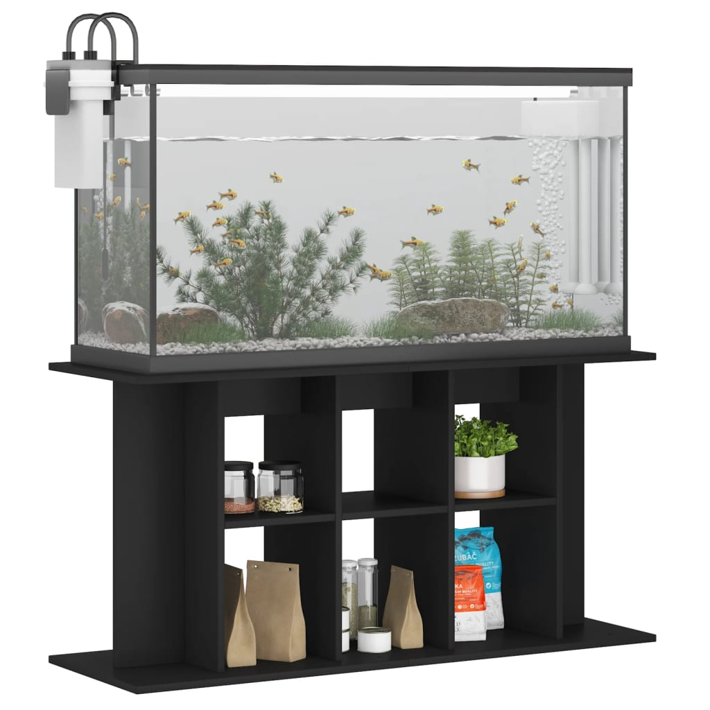 Vidaxl Aquarium Standard 120x40x60 cm de madera procesada negra