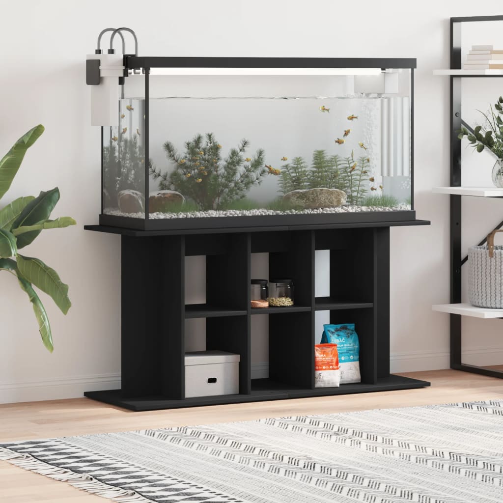 Vidaxl Aquarium Standard 120x40x60 cm verarbeitetes Holzschwarz