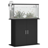 VidaXL Aquariumstandaard 81x36x73 cm bewerkt hout zwart