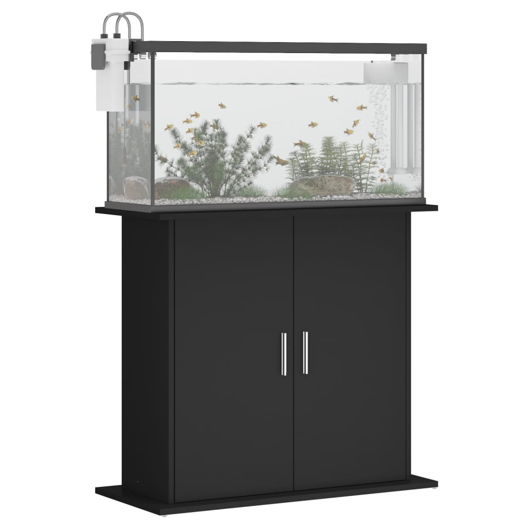 Vidaxl Aquarium Standard 81x36x73 cm Bois transformé noir