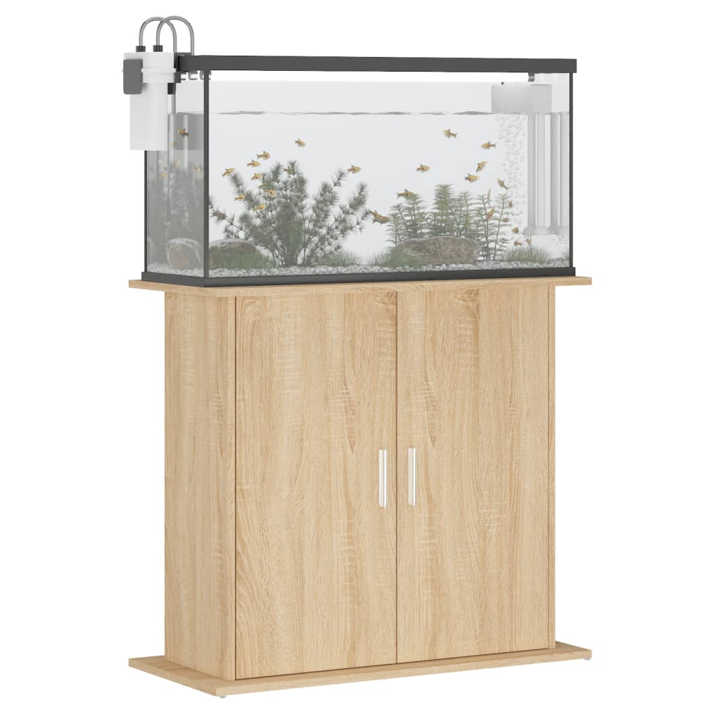 Vidaxl Aquarium Standard 81x36x73 cm Oak Sonoma Elaborato Colorato