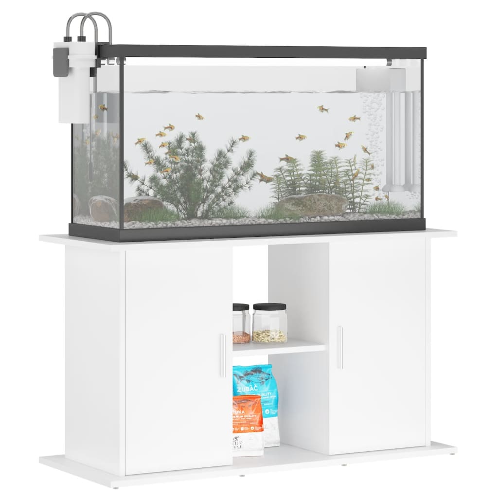 Vidaxl Aquarium Standard 101x41x58 cm verarbeitetes Holz weiß