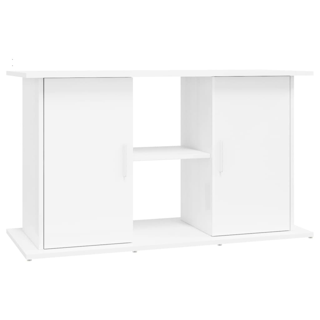 VidaXL Aquariumstandaard 101x41x58 cm bewerkt hout hoogglans wit