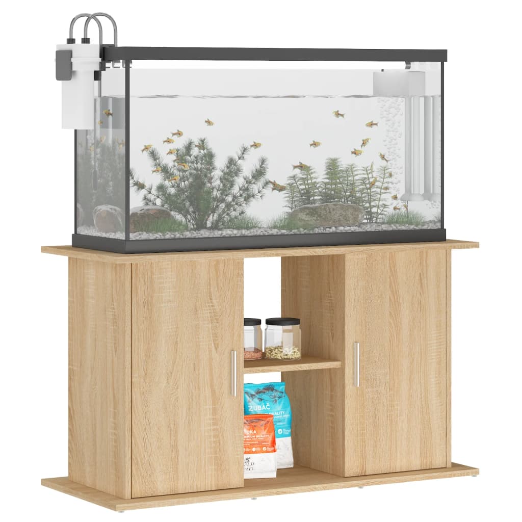 Vidaxl Aquarium Standard 101x41x58 cm predelani leseni sonoma hrast obarvan