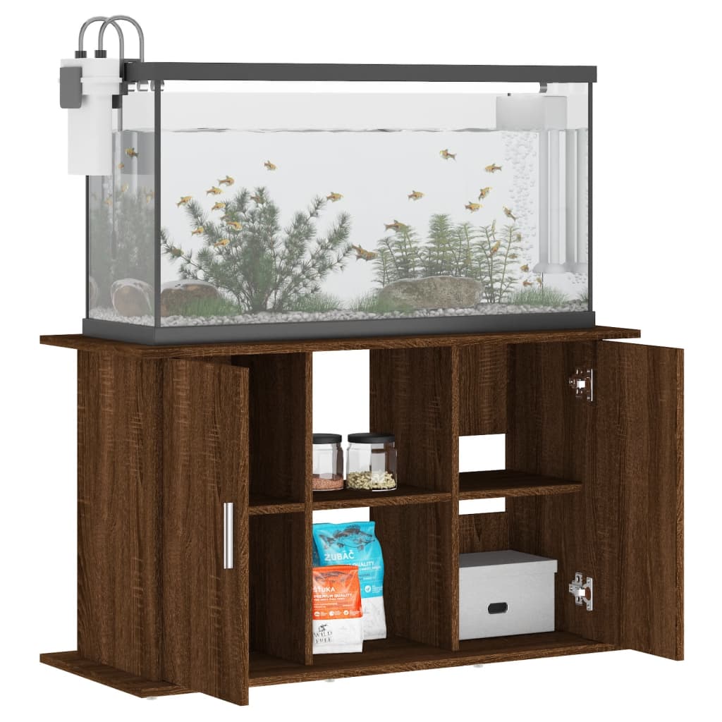 VIDAXL Aquarium Standard 101x41x58 cm Behandlet trebrun eikfarge