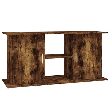 VidaXL Aquariumstandaard 121x41x58 cm bewerkt hout gerookt eikenkleur