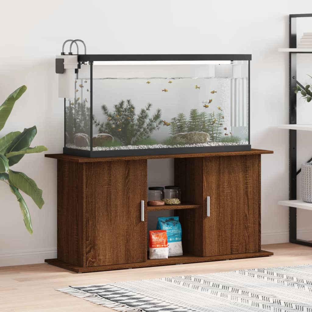 Vidaxl Aquarium Standard 121x41x58 cm Couleur de chêne marron en bois transformé