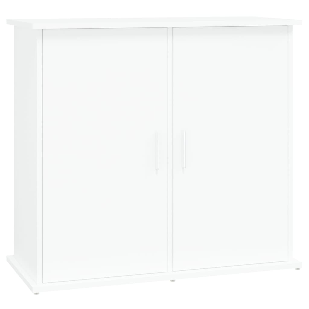 Estándar de Aquarium Vidaxl 81x36x73 cm de madera procesada blanca