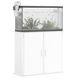 Vidaxl Aquarium Standard 81x36x73 cm verarbeitetes Holz Hochglanz weiß