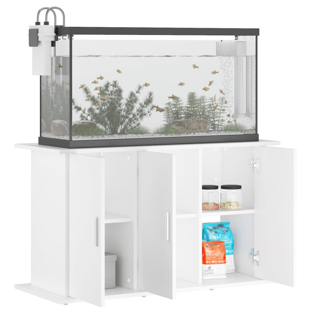 VidaXL Aquariumstandaard 101x41x58 cm bewerkt hout wit