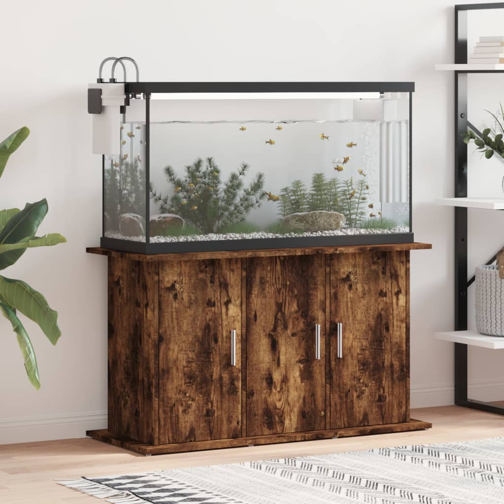 VIDAXL Aquarium Standard 101x41x58 cm Behandlet tre røkt eikfarge