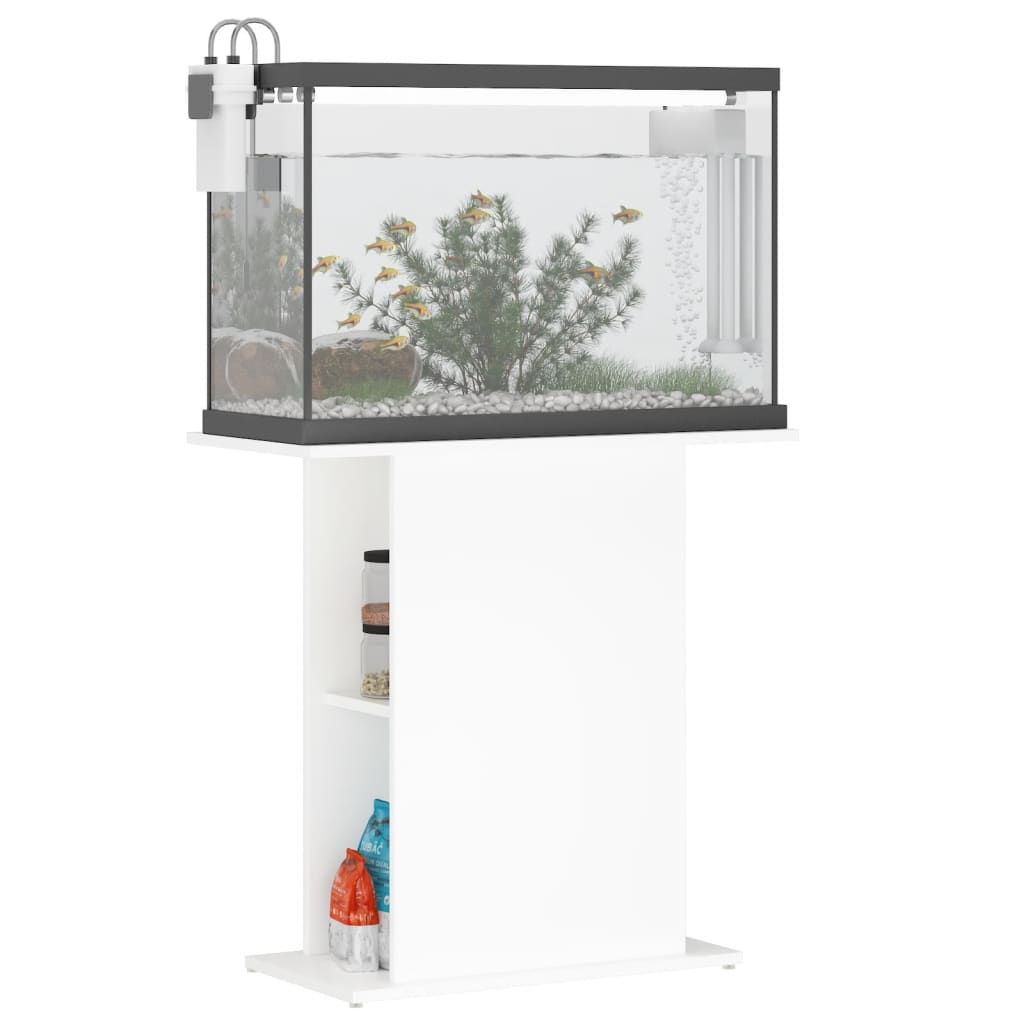 Vidaxl Aquarium Standard 75x36x72,5 cm zpracované dřevo bílé