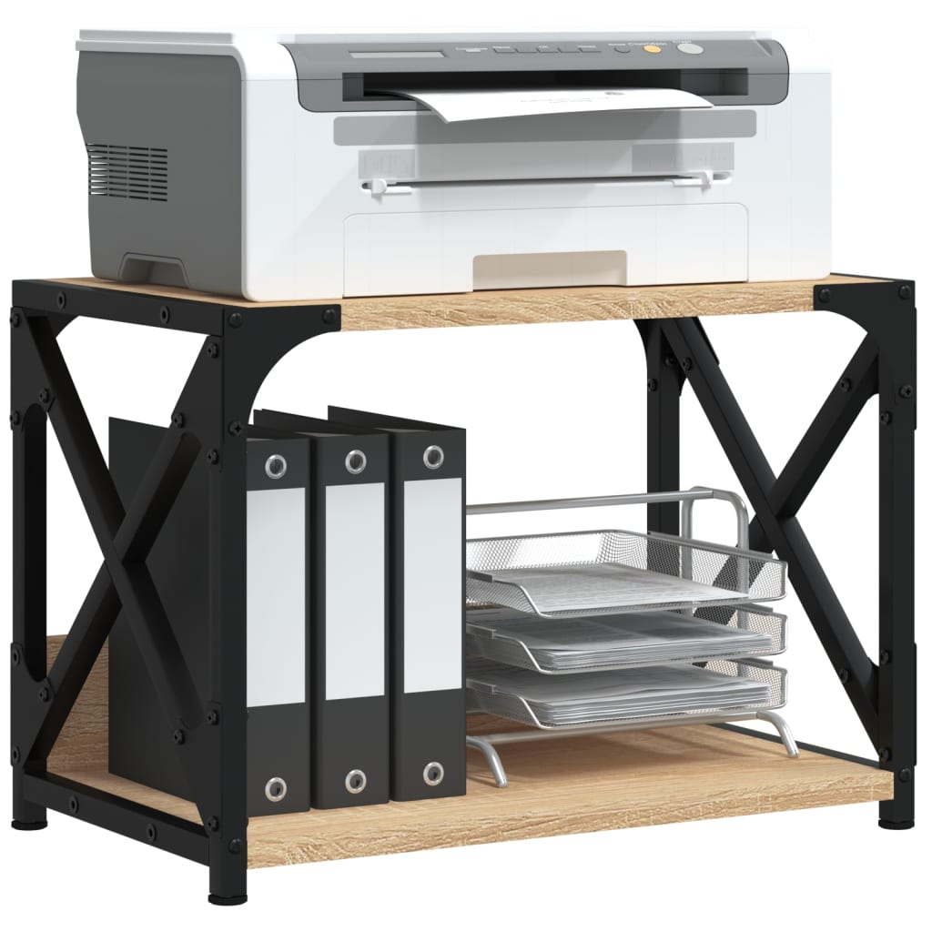 Vidaxl Printer stellt 44x26x31.5 cm veraarbechte Holz Sonoma oakfërmegt