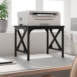 Vidaxl Printer Stand 40x30x31 cm Behandlet tre svart