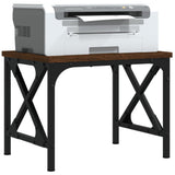 Vidaxl -printer Stand 40x30x31 cm forarbejdet træbrun eg farve