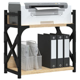 Vidaxl Printer Stand 2-lag 40x20x40 cm Forarbejdet træ sonoma eg