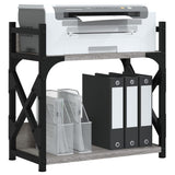 Vidaxl Printer Stand 2-Layer 40x20x40 cm Behandlet tregrå Sonoma