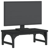 VidaXL Monitorstandaard 37x23x14 cm bewerkt hout zwart