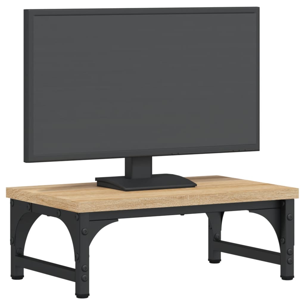 VidaXL Monitorstandaard 37x23x14 cm bewerkt hout sonoma eikenkleurig