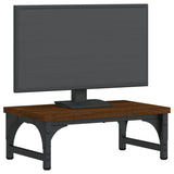 VidaXL Monitorstandaard 37x23x14 cm bewerkt hout bruin eikenkleur