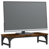 VidaXL Monitorstandaard 55x23x14 cm bewerkt hout gerookt eikenkleurig