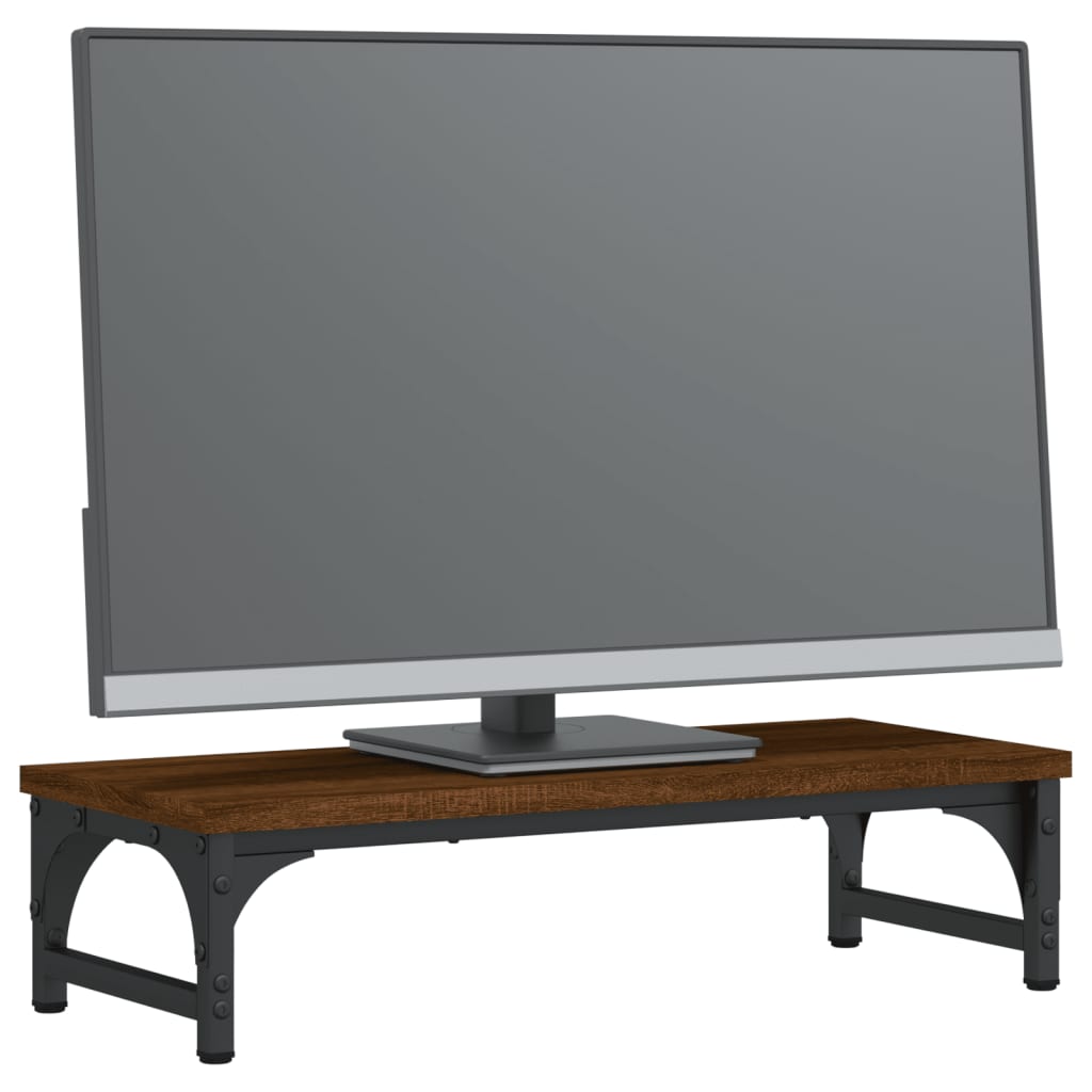 Vidaxl Monitor Standard 55x23x14 cm predelana lesena rjava barva