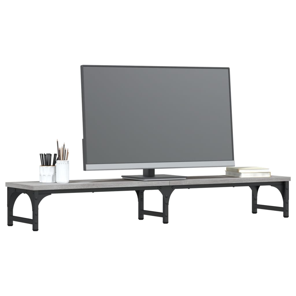 Vidaxl Monitor Standard 105x23x15,5 cm verschafft Holz Greyoma