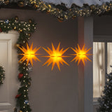 Vidaxl Christmas lamps with LEDs 3 pcs folding yellow