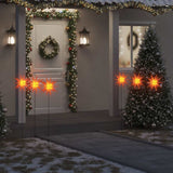 Vidaxl Christmas lamps with ground pin and LEDs 3 st 35 cm red