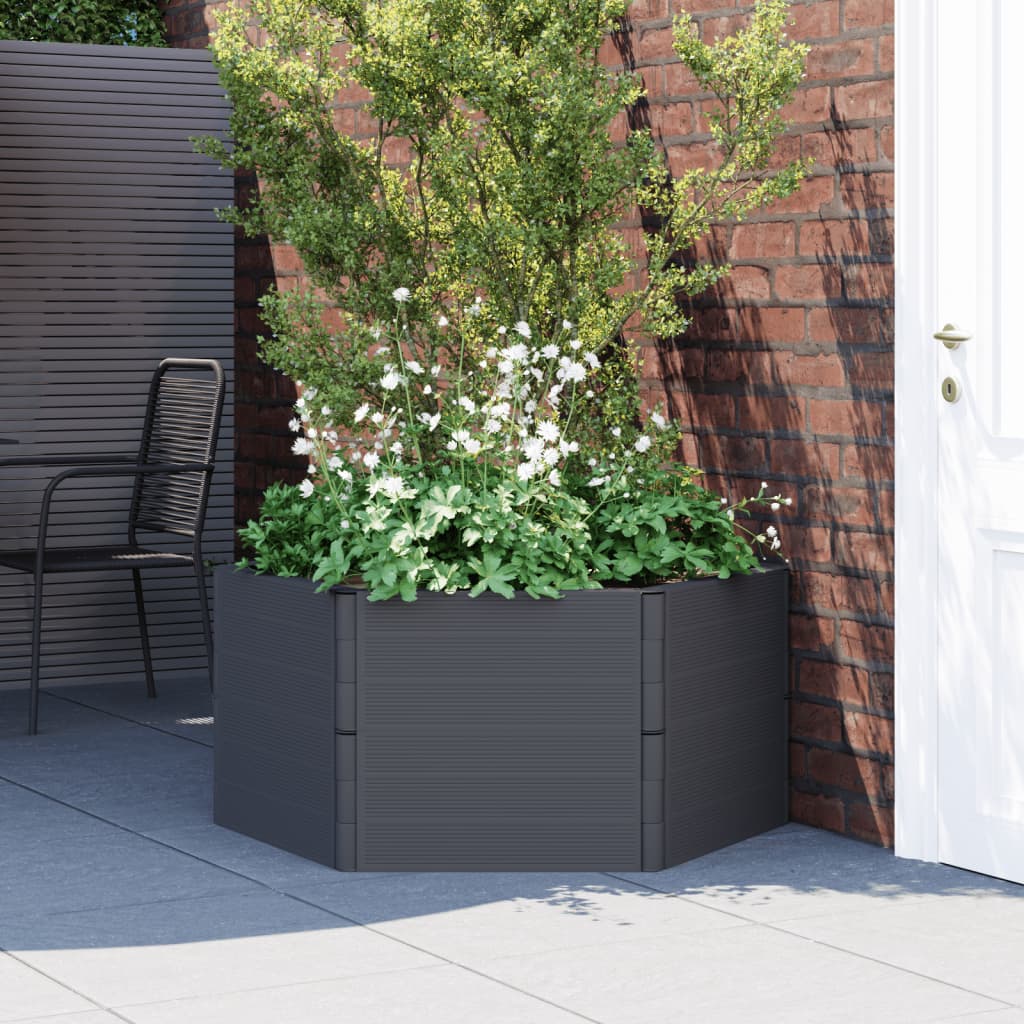 Vidaxl Planter PP Anthhracite -Colored