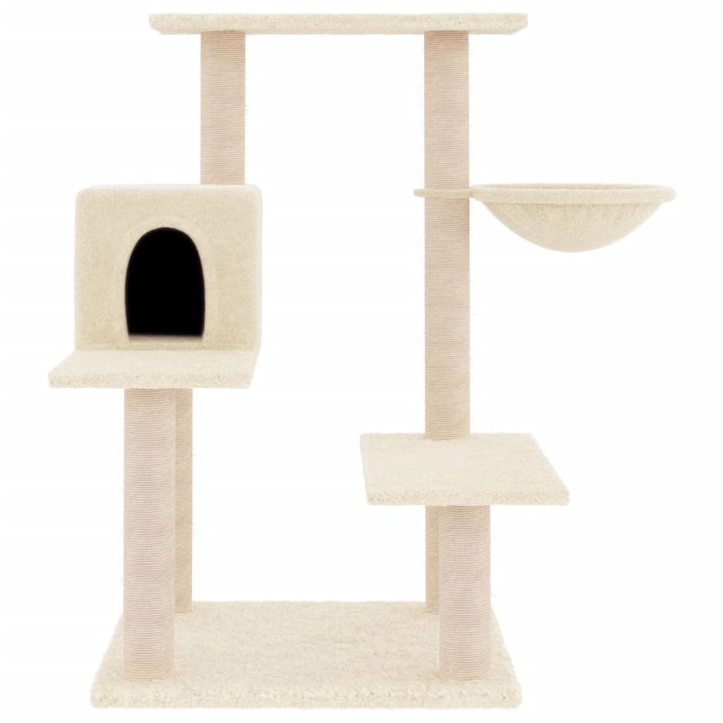 Vidaxl Cat Furniture z Sisal Scratosing Posts 82,5 cm kremowe