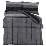 VidaXL duvet overray set 240x220 cm cotton dark gray