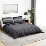 VidaXL duvet overray set 240x220 cm cotton dark gray