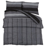 Sada přesun Vidaxl Druvet Sada 225x220 cm Cotton Dark Grey