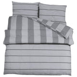 Vidaxl Duvet Crossing Set 200x200 cm bomuld grå