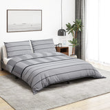 Vidaxl Duvet Crossing Set 200x200 cm bomuld grå