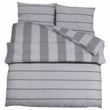 Vidaxl Duvet Overray Set 220x240 cm bomull grå