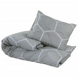 Vidaxl Duvet Crossing Set 200x200 cm Cotton Grey