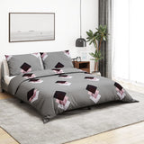 VidaXL duvet crossing set 240x220 cm cotton gray