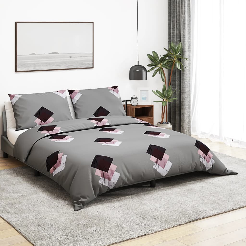 Vidaxl duvet iwwerraschend 135x200 cm Koteng gro