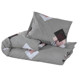 Vidaxl Duvet Crossing Set 225x220 cm Baumwollgrau