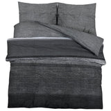 Vidaxl Duvet Overray Set 140x200 cm Baumwolle dunkelgrau