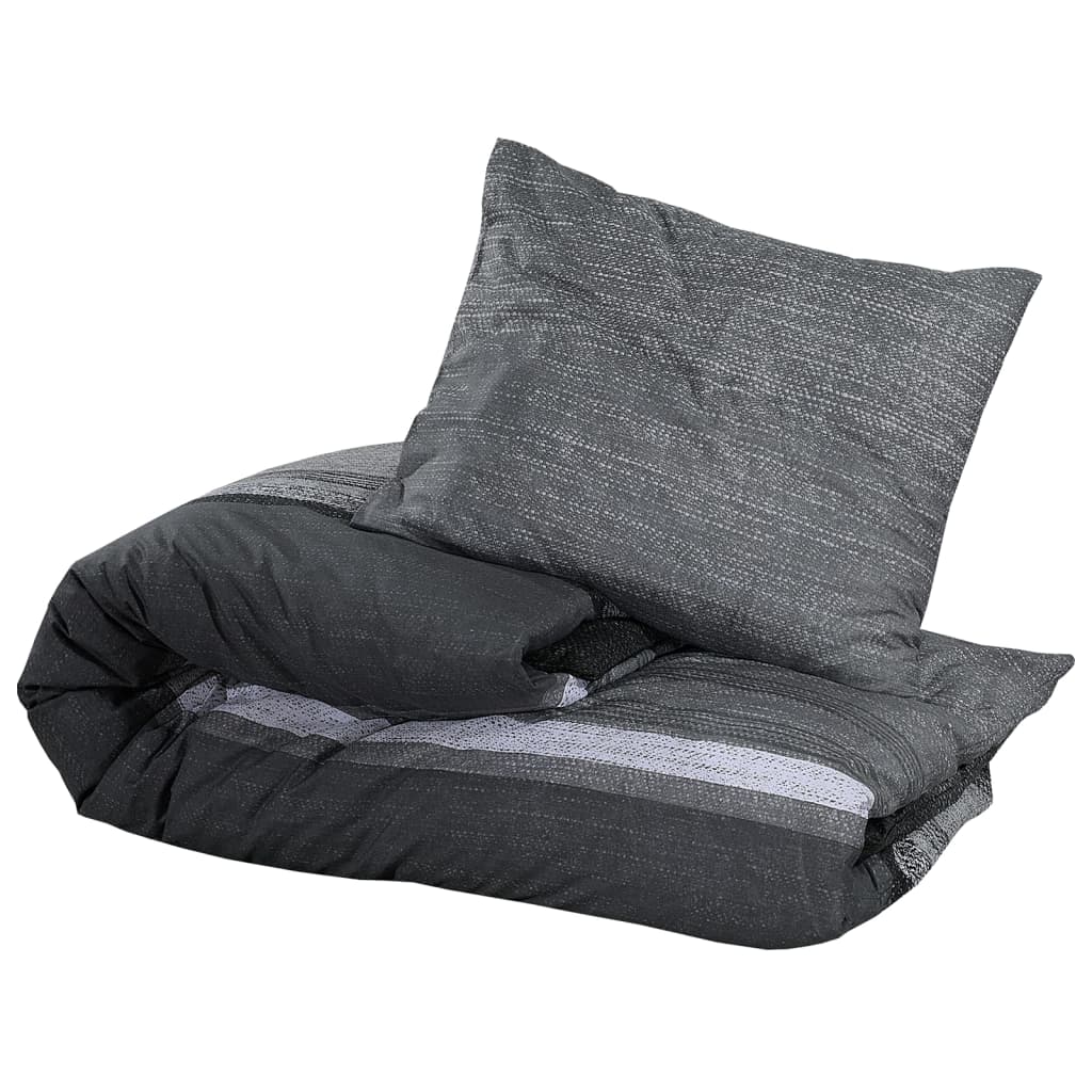 Sada přesun Vidaxl Druvet Set 240x220 cm Cotton Dark Grey